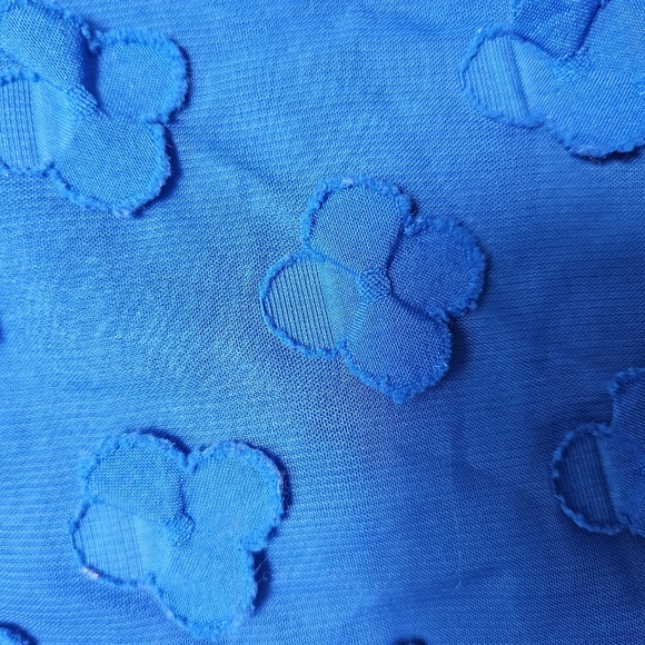 Mauve Anthropologie Sz M Alice Textured Flower Ocean Coastal Flared Layer Skirt - Picture 7 of 12